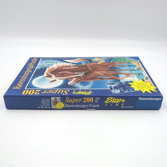 Ravensburger Star Line Super 200 Horses Moonlight Painting Glow in Dark Puzzle - Picture 3 of 5